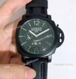 New Panerai PAM 233 - Luminor GMT 8 Days Black Steel Case Watch